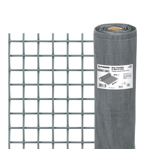 44949 - Rollo de 30 m x 0.6 m malla mosquitera fibra de vidrio gris