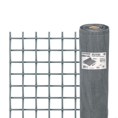 44965 - Rollo de 30 m x 0.9 m malla mosquitera fibra de vidrio gris