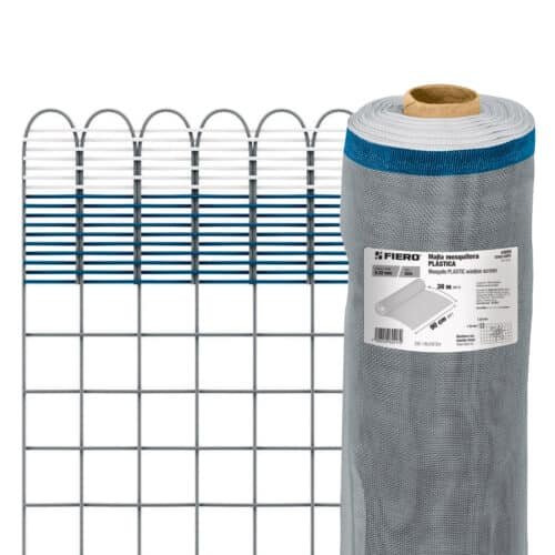 44959 - Rollo de 30 m x 0.9 m de malla mosquitera plástica gris