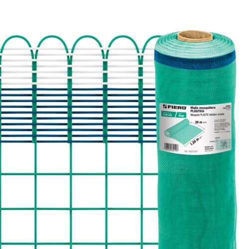 44954 - Rollo de 30 m x 1.2 m de malla mosquitera plástica verde