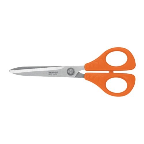 TIOF-8.jpg 18485 - Tijera 8" de acero inoxidable para oficina, TRUPER