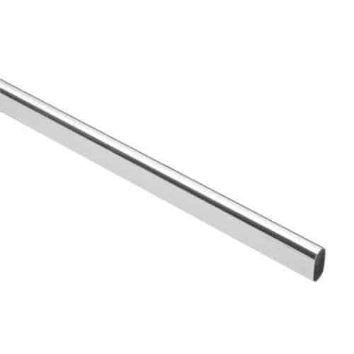 TO-524.jpg 45897 - Tubo ovalado para clóset, 2.4 m, acero cromado, HERMEX