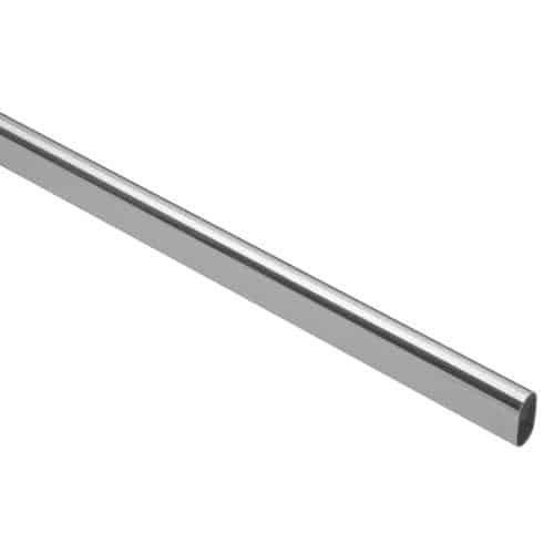 45900 - Tubo ovalado para clóset, 3 m, aluminio, HERMEX