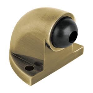 48399 - Tope tipo codo para puerta,latón antiguo, HERMEX