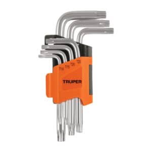 15552 - Juego de 7 llaves torx con organizador abatible, TRUPER