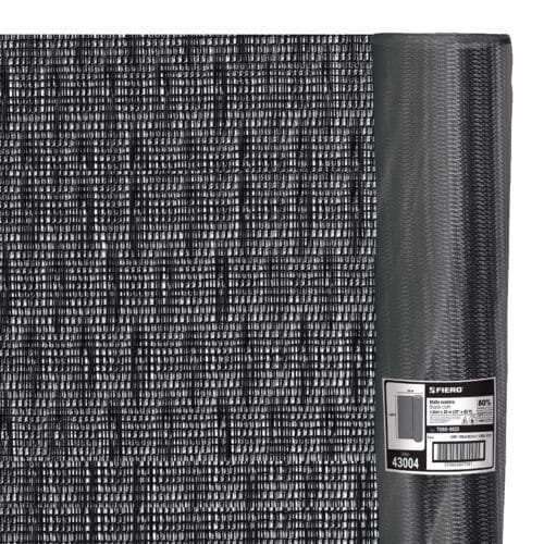43004 - Rollo de toldo sombra 80% de 25 m x 1.85 m, FIERO