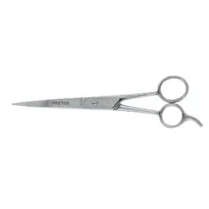 23178 - Tijera 7-1/2" acero inox con gancho, para estilista, PRETUL