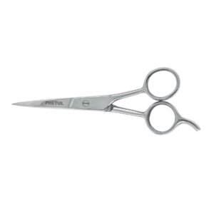 23168 - Tijera 5-1/2" acero inox con gancho, para estilista, PRETUL