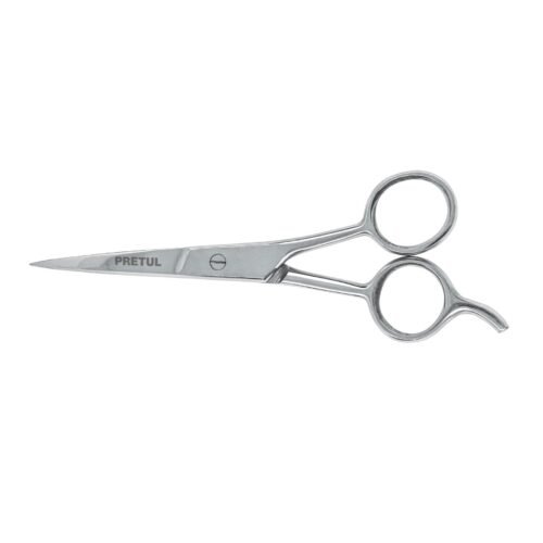 23168 - Tijera 5-1/2" acero inox con gancho, para estilista, PRETUL