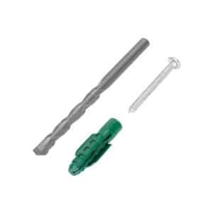 40162 - Kit de 20 taquetes 1/2" con pijas #14 y 1 broca 1/2", FIERO