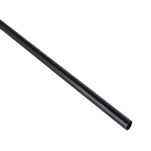 46581 - Tubo redondo de 3.0 m negro para closet, HERMEX
