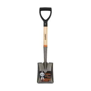 17194 - Pala cajuelera cuadrada, puño "D" mango de madera, Truper