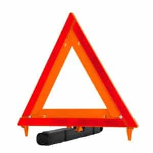 10942 - Triángulo de seguridad, 17", con estuche plástico, TRUPER