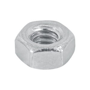44548 - Bolsa con 250 tuercas 1/4" hexagonales de acero galvanizado