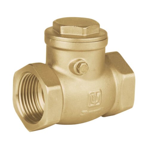 48512 - Válvula check horizontal de latón, 1", Foset