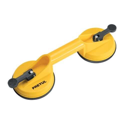 23051 - Ventosa de plástico para vidrio, 2 copas de succión, Pretul
