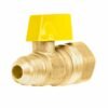 49115 - Válvula de control de latón para gas, 3/8" x 1/2", Foset