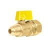 49116 - Válvula de control latón para gas 3/8"x1/2" tipo barrilito