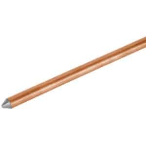 46124 - Varilla de 1.5 m, acero revestido de cobre, de 1/2" Volteck