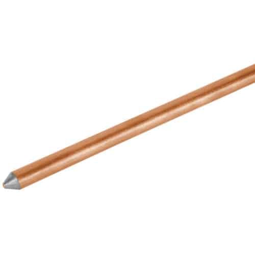 46124 - Varilla de 1.5 m, acero revestido de cobre, de 1/2" Volteck