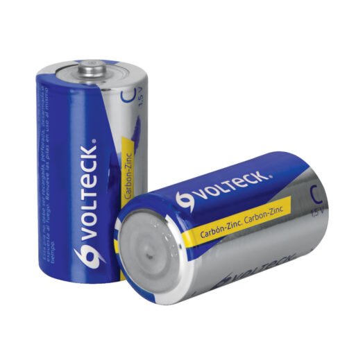 46310 - Blíster con 2 pilas zinc-carbón C, VOLTECK