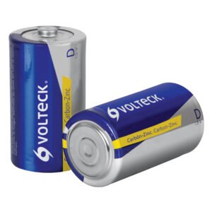 46311 - Blíster con 2 pilas zinc-carbón D, VOLTECK