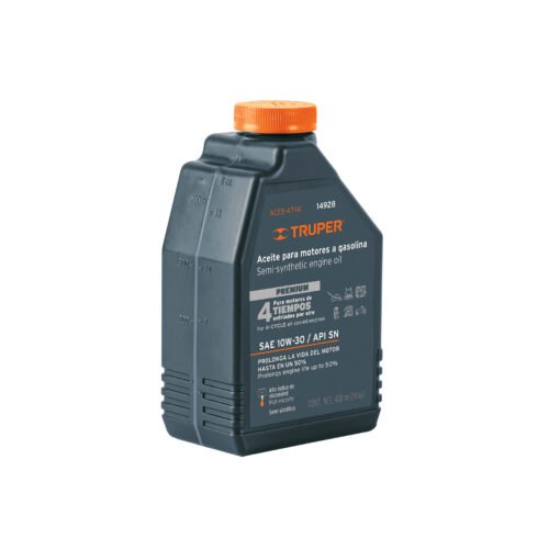 ACES-4T-14.jpg 14928 - Aceite semi-sintético, 4 tiempos, 400 ml (14 oz), Truper