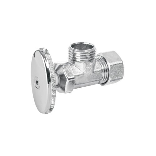 45404 - Llave angular de 1/2", de compresión, barrilito, BASIC
