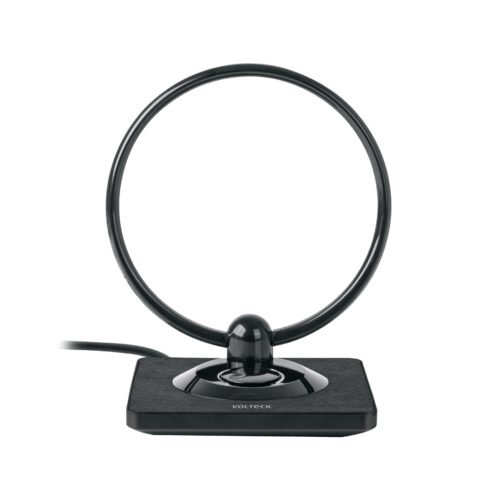 49774 - Antena interior para TV HD, tipo aro, 30 dB, VOLTECK