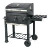 48248 - Asador de carbón de 24" con tapa, negro, FIERO