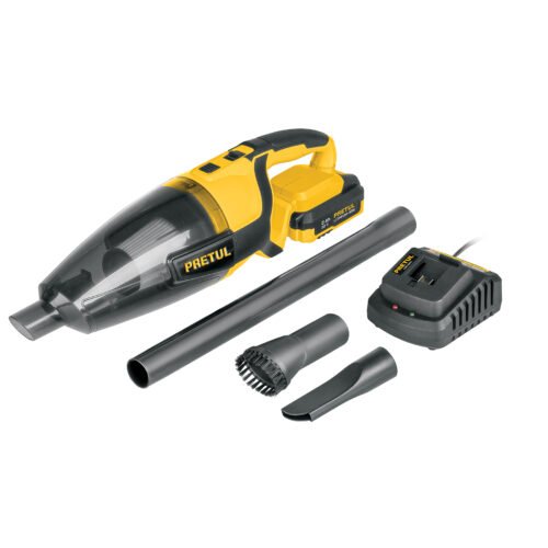 29940 - Aspiradora para auto, 20V, 1 batería 2Ah, PRETUL