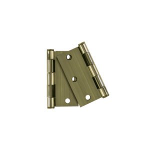 49599 - Bolsa c/2 bisagras cuadradas 3", plana, latón ant, HERMEX