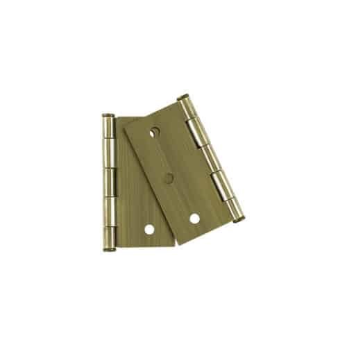 29065 - Bolsa c/2 bisagras cuadradas 3", plana, latón ant, BASIC