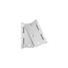 49598 - Bolsa c/2 bisagras cuadradas 3-1/2", plana, satinado, HERMEX
