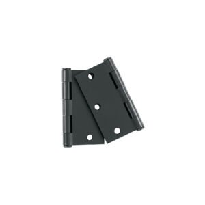 49604 - Bolsa c/2 bisagras cuadradas 3-1/2", plana, negro, HERMEX