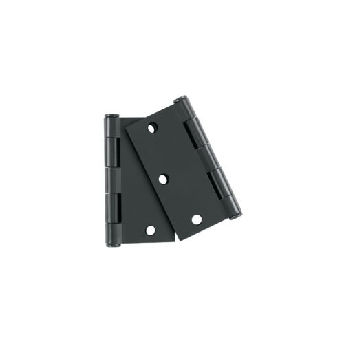 49604 - Bolsa c/2 bisagras cuadradas 3-1/2", plana, negro, HERMEX
