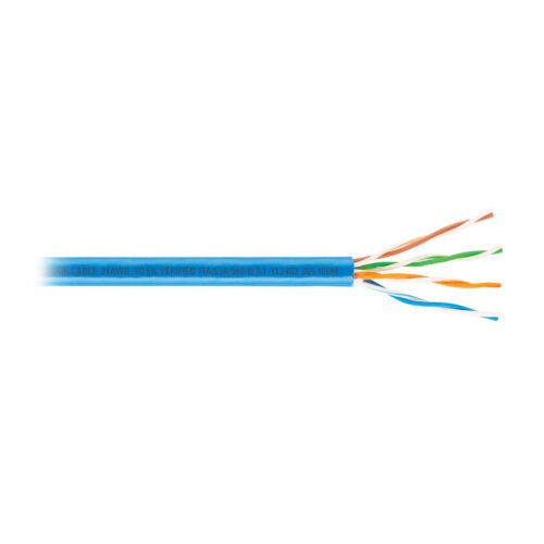 47399 - Metro de cable UTP CAT5E, Bobina de 100m, azul, VOLTECK