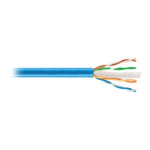 48468 - Metro de cable UTP CAT6, Bobina de 100m, azul, VOLTECK