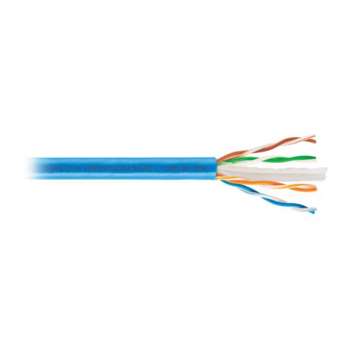 48468 - Metro de cable UTP CAT6, Bobina de 100m, azul, VOLTECK