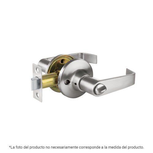 47423 - Cerradura manija "Siena" p/recámara cromo mate, HERMEX