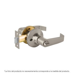 43997 - Cerradura manija "Siena" p/recámara, níquel satinado, HERMEX