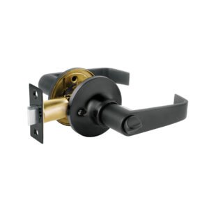 49429 - Cerradura manija "Siena" p/baño, negro mate, HERMEX