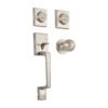 44050 - Jaladera, perilla y cerrojo llave-llave "Porto", níquel sat.