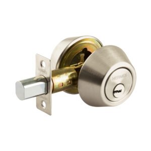 44035 - Cerrojo llave-llave níquel satin , llave de puntos, HERMEX
