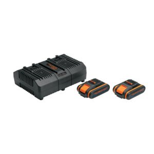 103377 - Combo cargador dual con 2 baterías de 2Ah, 20V, TRUPER PRO