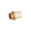 44918 - Adaptador CPVC, 1-1/2", macho inserto metálico-latón, FOSET