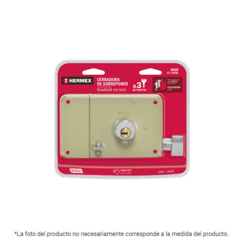 49740 - Cerradura sobreponer der instalafácil, llave puntos, blíster