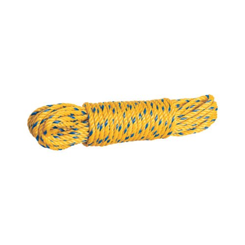 40963 - Madeja de cuerda amarilla de polipropileno 6mm, 15m, FIERO