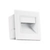 49498 - Luminario LED empotrable de cortesía 1 W, luz cálida, blanco