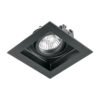 EMP-711S.jpg 49548 - Luminario empotrable con 1 spot dirigible, negro, VOLTECK